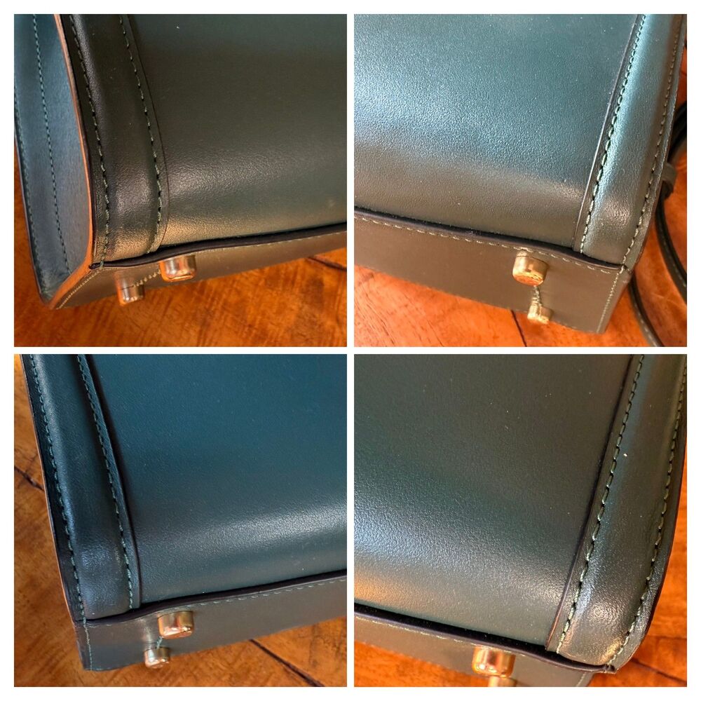 Coach Zoe Carryall Teal Leather Tote Crossbody Bag Creed G1981-F72667 - Picture 6 of 14